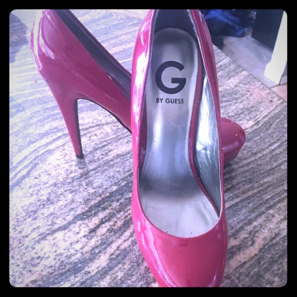 Sexy Red Patent Heels by Guess